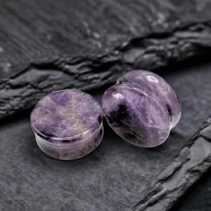 Amethyst stone plugs