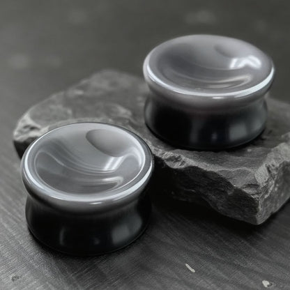 Dragon Eye Stone Plugs for stretched lobes