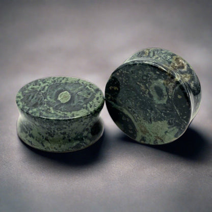 Green Eye Jasper Stone Plugs