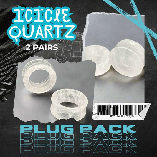 Icicle Quartz Plug Pack