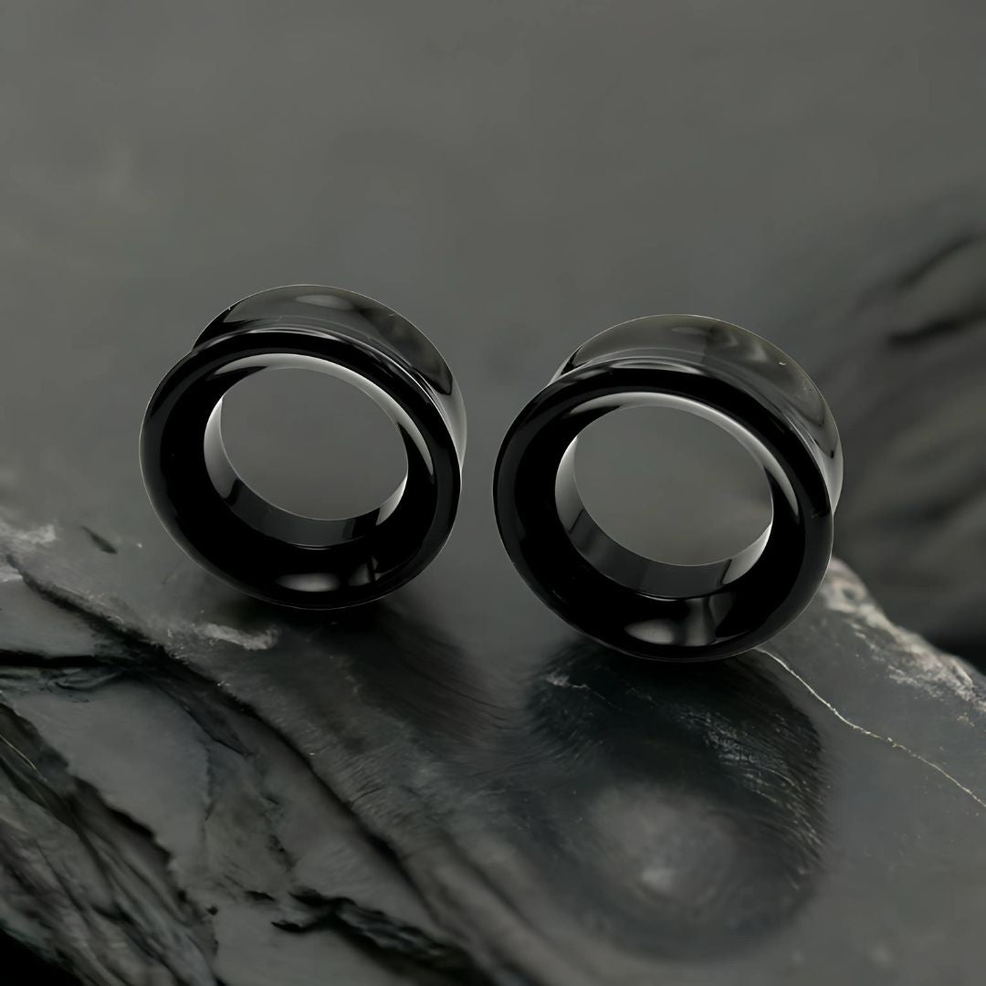 Stone tunnels for stretched ears