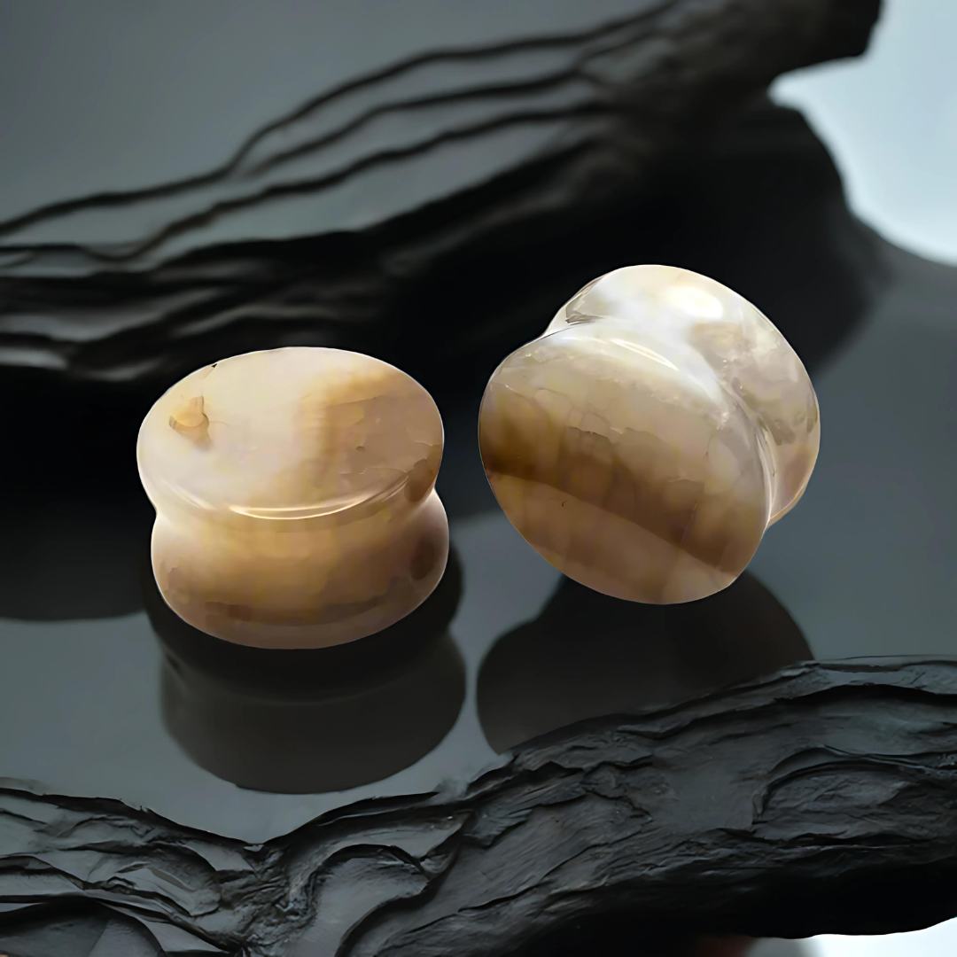 stone plugs for stretched ears