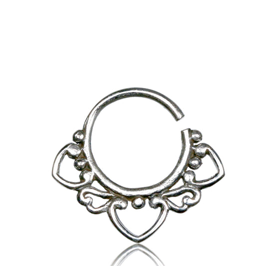 Premium Silver Filigree Septum